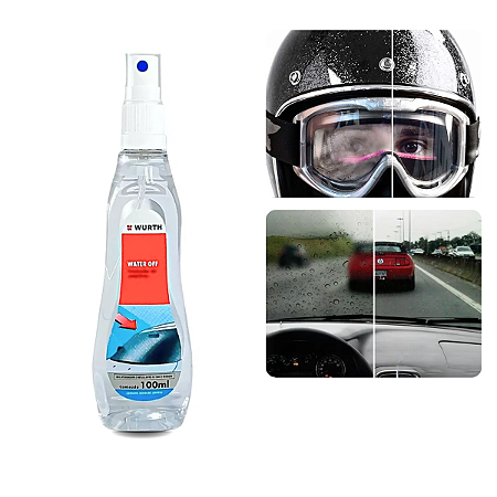 Water Off Vitrificador Cristalizador De Vidros E Para-Brisa 100ml Wurth