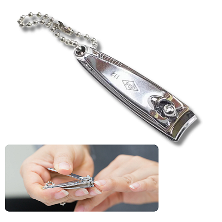 Mini Cortador De Unhas Pequeno 5cm Com Lixa E Corrente - Corneta