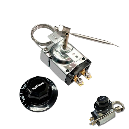 Termostato Analógico Bivolt 300ºc 30a Com Rosca 3/8 Bsp - F7