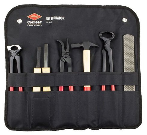 Kit Para Ferrador Casquear Casqueador Profissional - Corneta (8pçs)