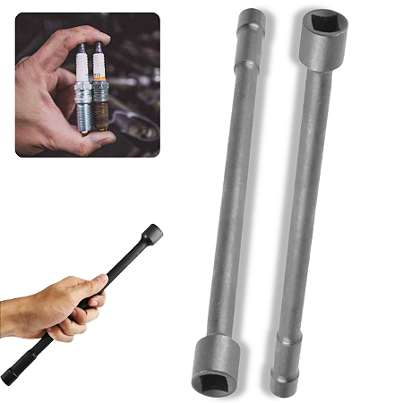 Kit 2 Chaves De Vela Forjada Extra Longa 33cm 14 E 16mm