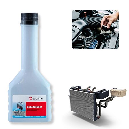 Limpa Radiador Limpeza De Arrefecimento 250ml - Wurth