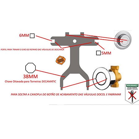 Kit Especial Reparo Válvula Descarga E Mictório  - CRKBTT6028