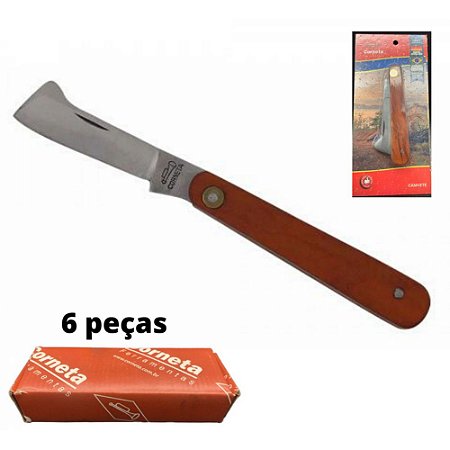 6 Pçs - Canivete Enxertia S/ Espatula Corneta (-20% off)