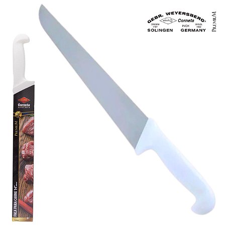 Faca Carne Açougue Churraso 14" Profissional - Corneta Premium