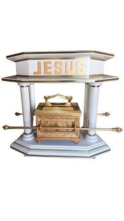 Púlpito com arca da aliança médio porte
