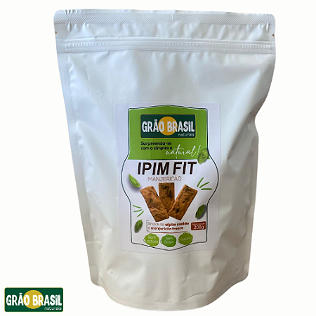 Ipim Fit Sabor Manjericão 200g - Snack Vegano de Manjericão