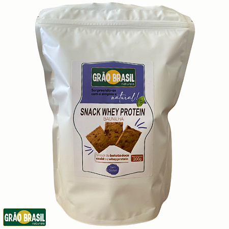 Snack Whey Protein de Batata Doce e Sem Açúcar 200G