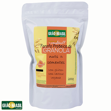 Farofa Proteica de Granola Nuts e Sementes 200g