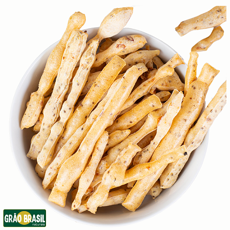 Crock Nudos Sabor Lemon Pepper 200g- Canudinhos de Batata Doce com Chia