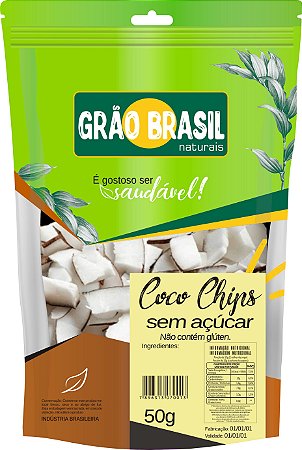 Coco Chips Sem Açúcar 50g