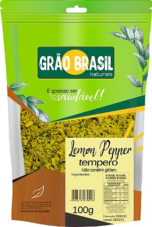 Tempero lemon pepper 100g - Aquarela Brasil