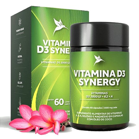 Vitamina D3 Synergy 60 cápsulas  -  Pura Vida