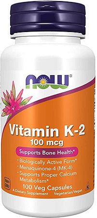 Vitamina K2 100mcg 100 cápsulas -   Now Foods