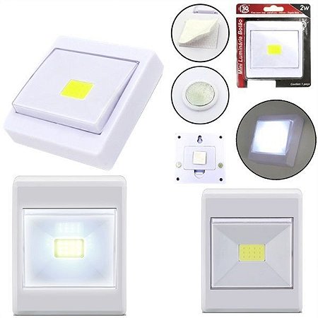 Mini Luminaria Luz Led Para Armario Closet Multifuncional Portatil