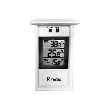 Termômetro Digital Máxima e Mínima -30+60:0,1C com Proteção Plástica Incoterm 7426.02.0.00
