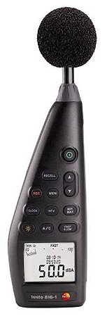Medidor de Nível de Som c/ Microfone, Proteção, Software p/ PC, Cabo de Conexão - Testo 816-1