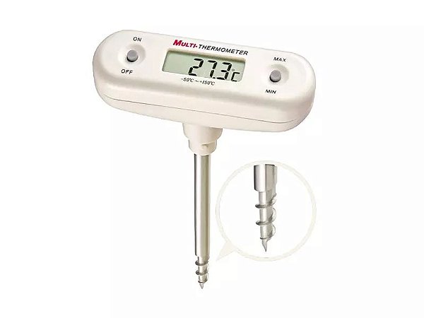 Termômetro Digital Tipo Saca-Rolhas Incoterm T-DIV-0122.00