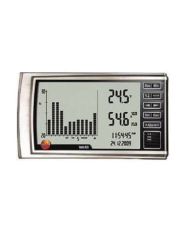 Termohigrômetro para Medição de Temperatura e Umidade c/ Registro de Histórico - Testo 0560 6230