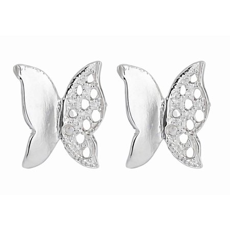 Brinco Borboleta Chic Prata 925