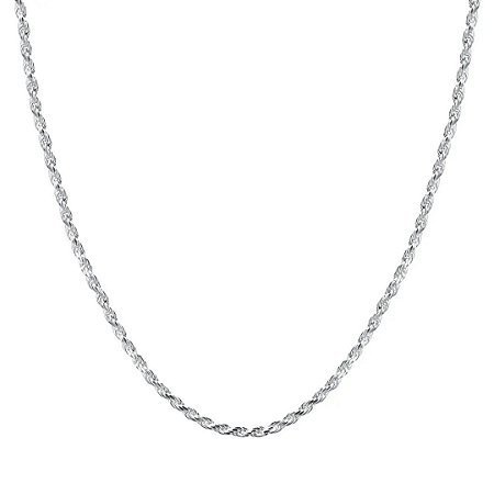 Corrente Cordão Baiano de 50 cm Prata 925