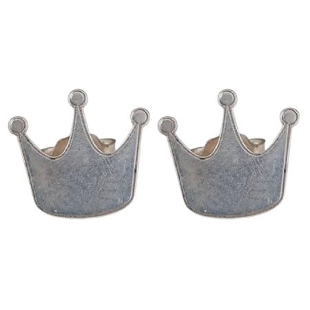 Brinco Coroa Lisa Prata 925