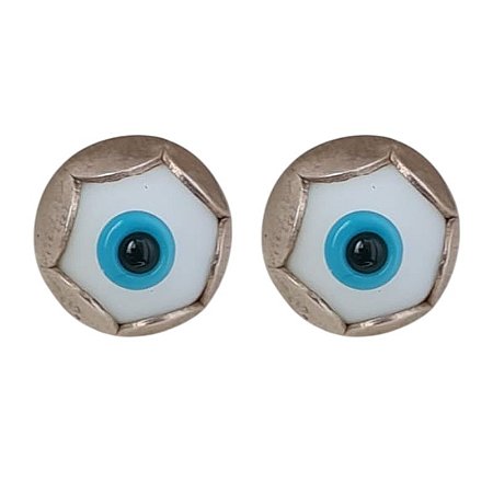 Brinco Olho Turco Grego Prata 925