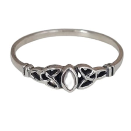 Anel Madrepérola Oval de Prata 925