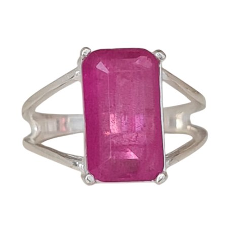 Anel Quartzo Pink de Prata 925