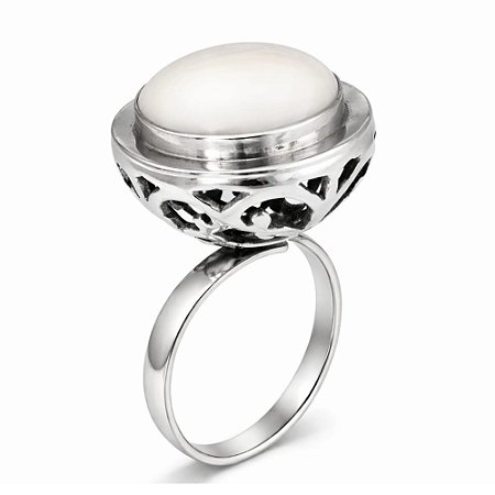 DUPLICADO - Anel Coral Copo Indiano Prata 925