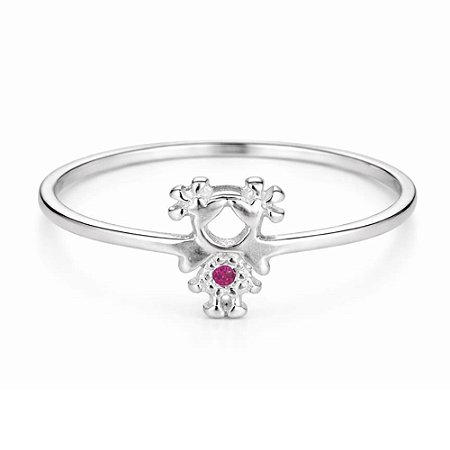 Anel Menina Filha de Prata 925