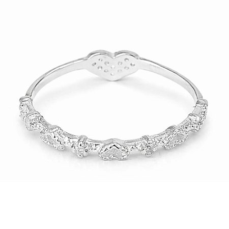 Anel Aliança Dupla Face de Prata 925