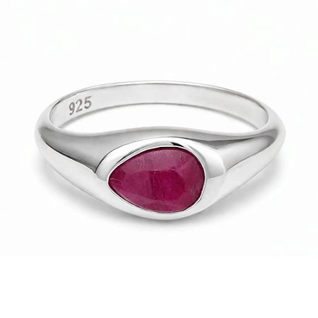 Anel Rubi Slim de Prata 925