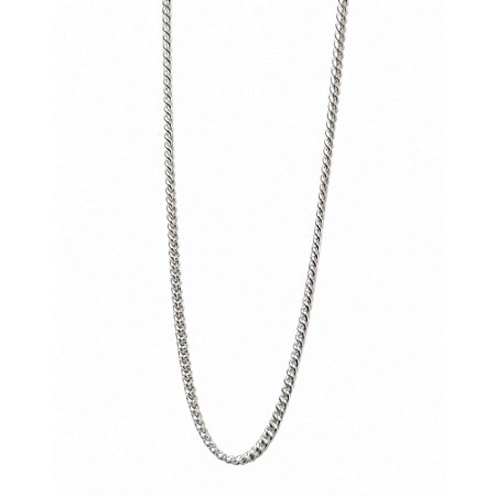 Corrente Grumê 50 cm de Prata 925