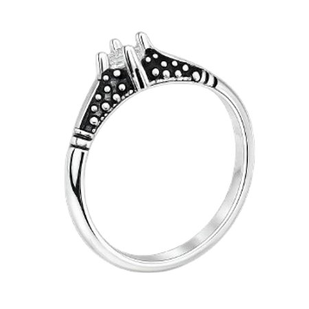 Anel Solitário Indiano Prata 925