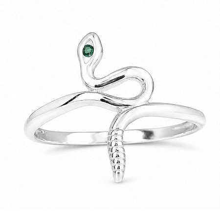Anel Serpente Cobra de Prata 925