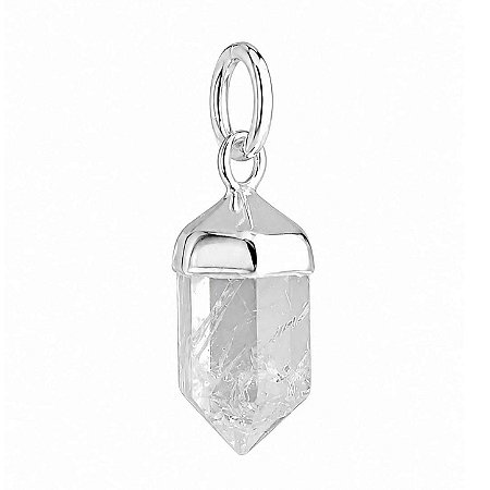 Pingente Quartzo de Cristal de Prata 925