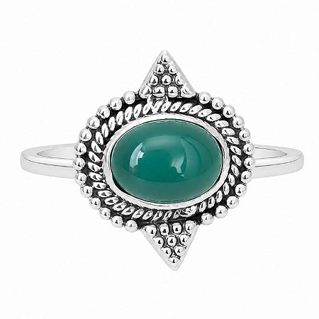 Anel Jade da Malásia Giovana de Prata 925