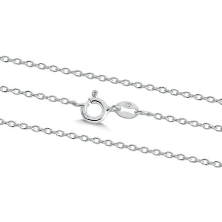Corrente Mini Elo 50 cm Prata 925