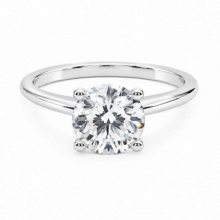 Anel Moissanite Clássico Prata 925