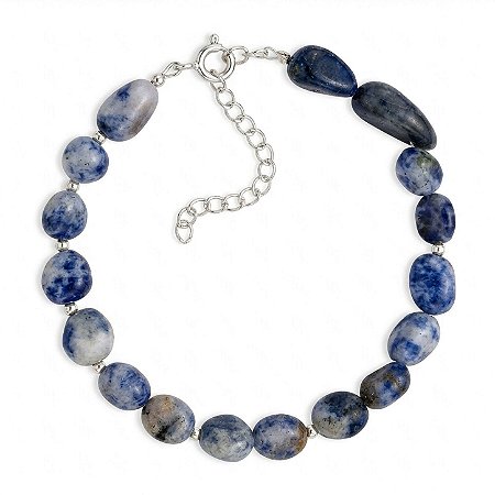 Pulseira Sodalita de Prata 925
