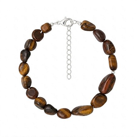 Pulseira Olho de Tigre de Prata 925