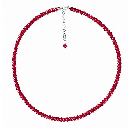 Colar Rubi de Prata 925