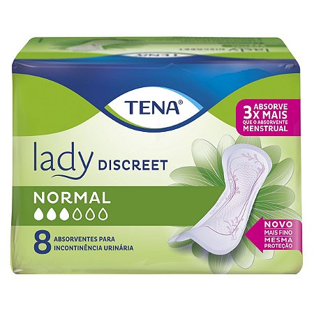 ABSORVENTE TENA LADY DISCREET NORMAL - 8 unid.