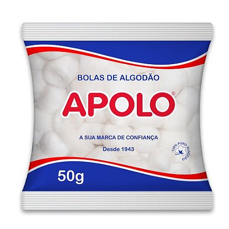 ALGODÃO APOLO BOLA BRANCA - 50G