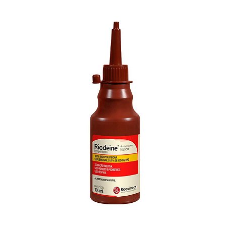 Antisseptico Riodeine Dermo Suave Tópico 100ml - Rioquimica
