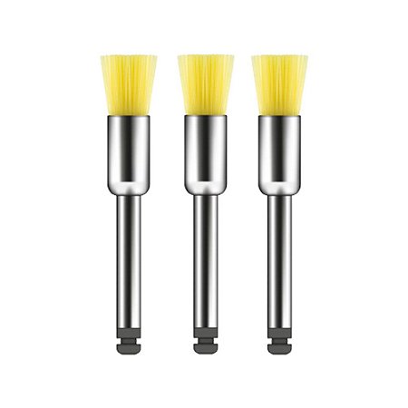 Escova Robinson Ca Pincel Amarelo Semi-soft C/3 - American Burrs