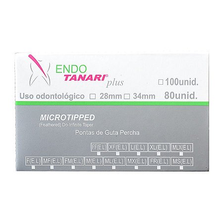 Guta Percha Acessoria Microtipped 28mm - Tanari