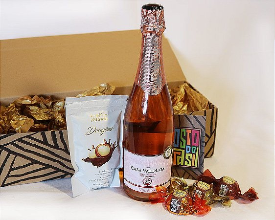 Kit Rosé com Chocolates