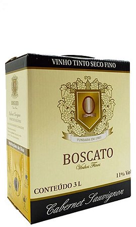 Vinho Boscato Cabernet Sauvignon Bag in Box 3L